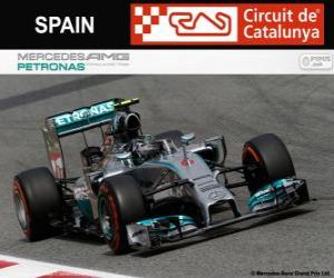 Puzzle Νίκο Ρόζμπεργκ - Mercedes - 2014 Ισπανικά Grand Prix, 2η ταξινομούνται